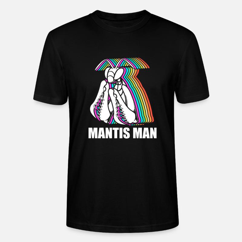 Gottesanbeter Gottesanbeterin Mantis - Stanley/Stella Unisex Bio-T-Shirt CRAFTER - Schwarz
