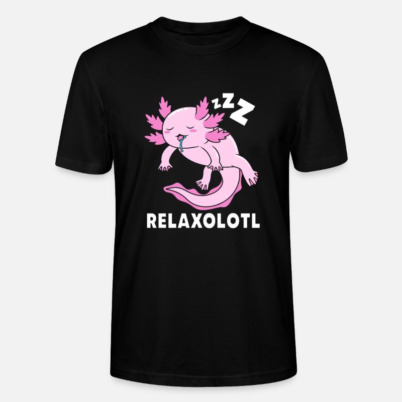 Axolotl - Stanley/Stella Unisex Bio-T-Shirt CRAFTER - Schwarz