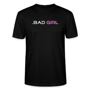 bad girl cadeau idée cadeau cool noir - T-shirt bio CRAFTER Stanley Stella Unisexe - noir - Devant - Alina (178cm) & Michal (187cm)