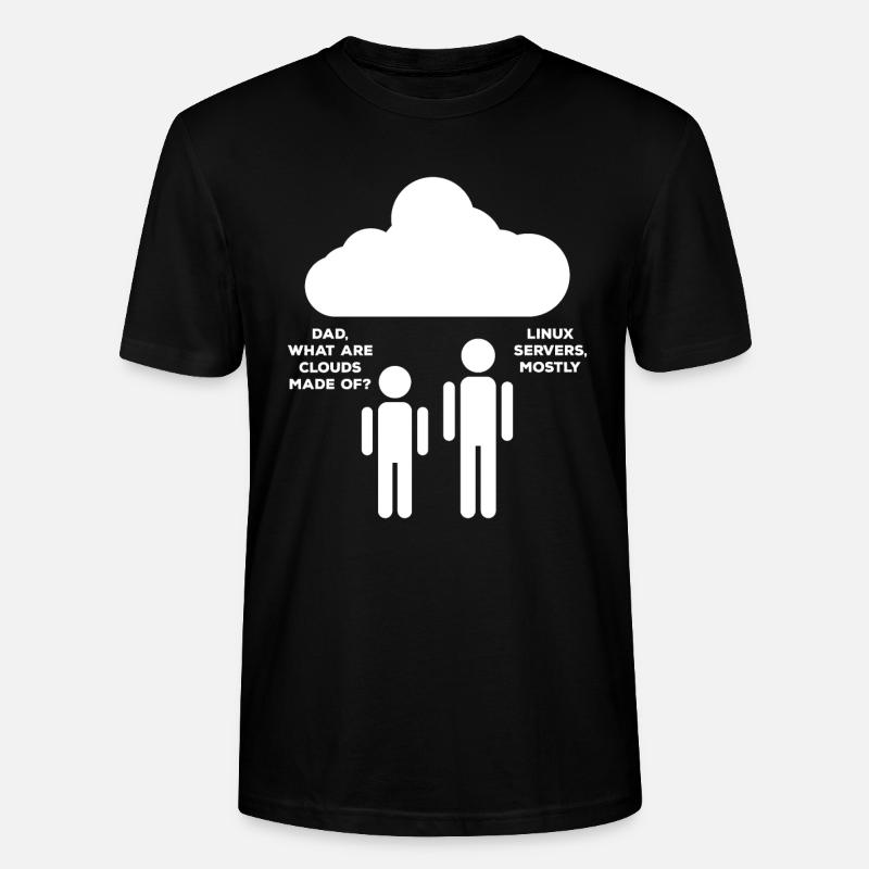 Cloud Linux - T-shirt bio CRAFTER Stanley Stella Unisexe - noir