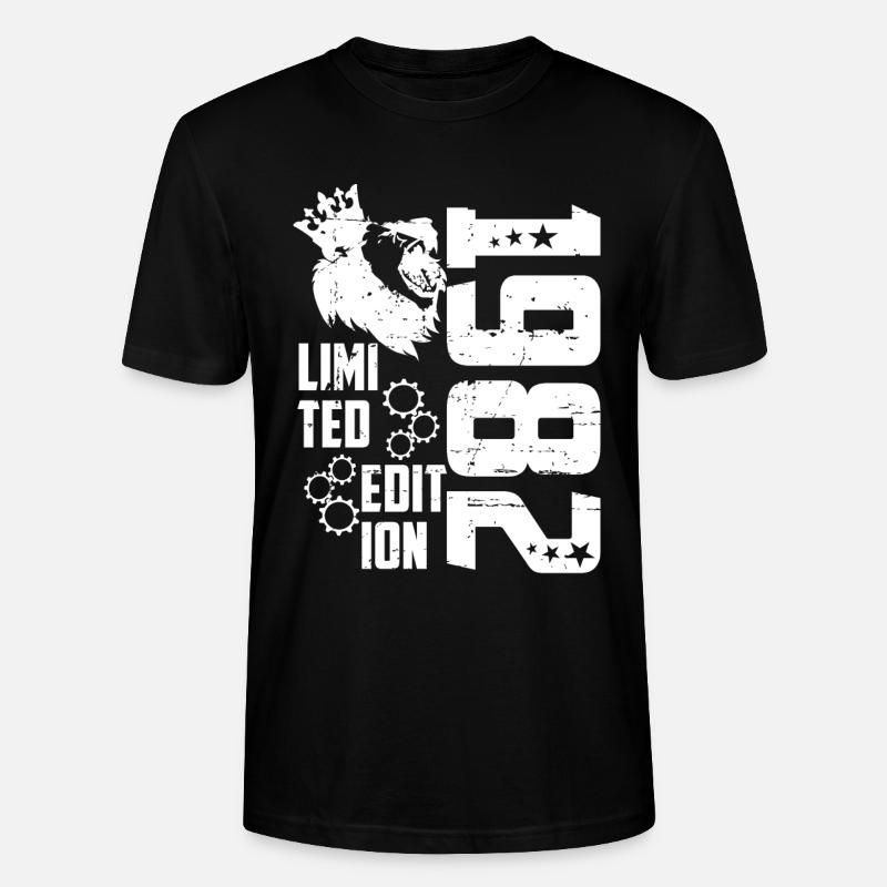 1982 Born Édition Limitée - T-shirt bio CRAFTER Stanley Stella Unisexe - noir