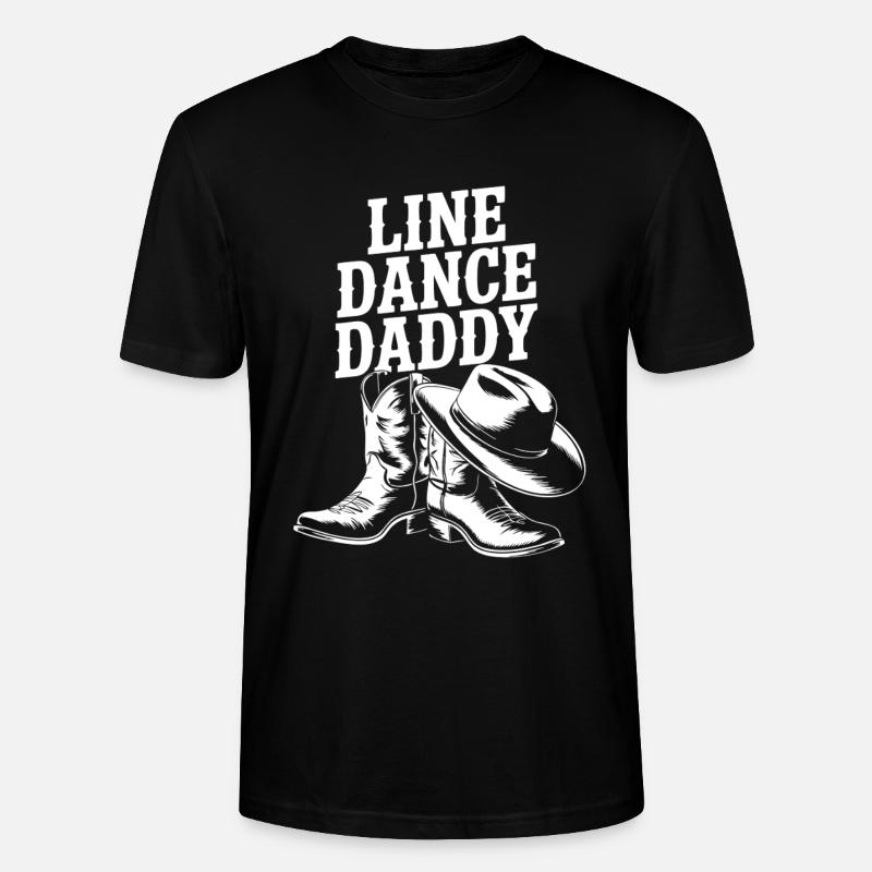 Line Dance Daddy Boots - Stanley/Stella Unisex Bio-T-Shirt CRAFTER - Schwarz