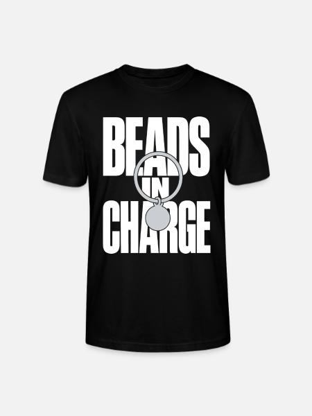 Beads on Charge – Perlen Schlüsselring - Stanley/Stella Unisex Bio-T-Shirt CRAFTER - Schwarz