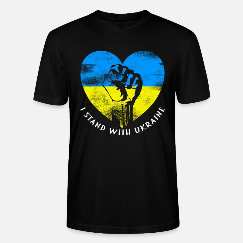 Ukraine - Stanley/Stella Unisex Bio-T-Shirt CRAFTER - Schwarz