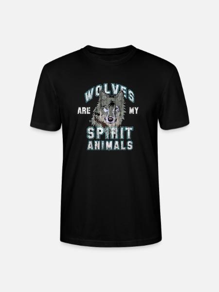 Wolf Wolves - Stanley/Stella CRAFTER Unisex Organic T-Shirt - black