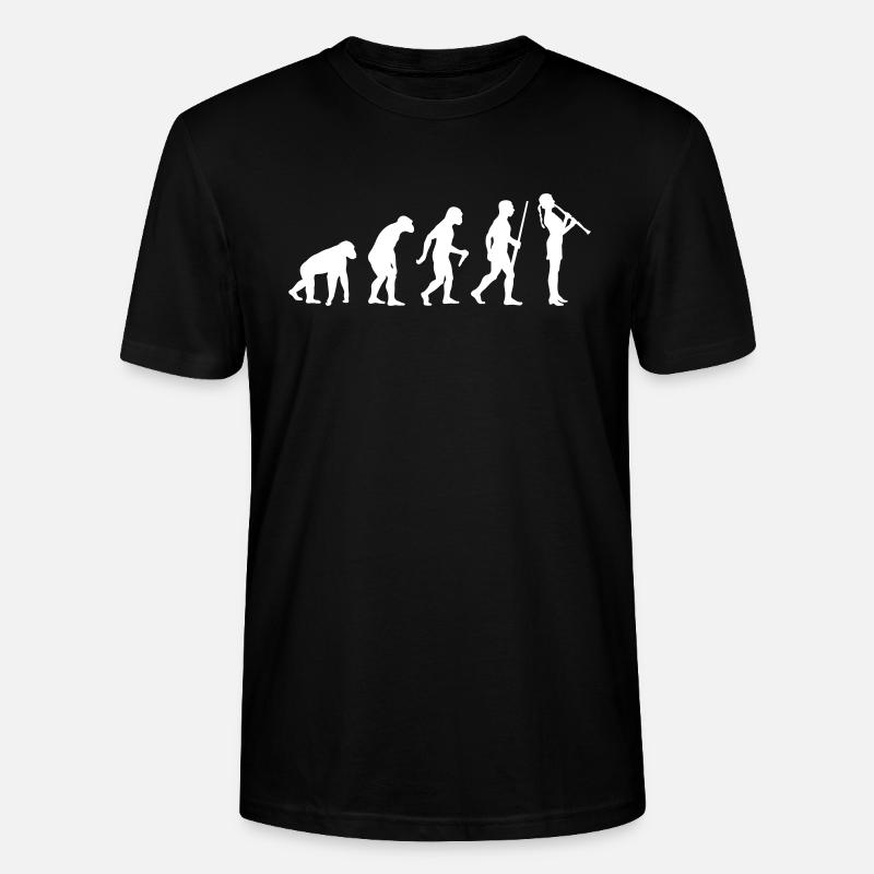 Clarinetist Evolution - Stanley/Stella Unisex Bio-T-Shirt CRAFTER - Schwarz