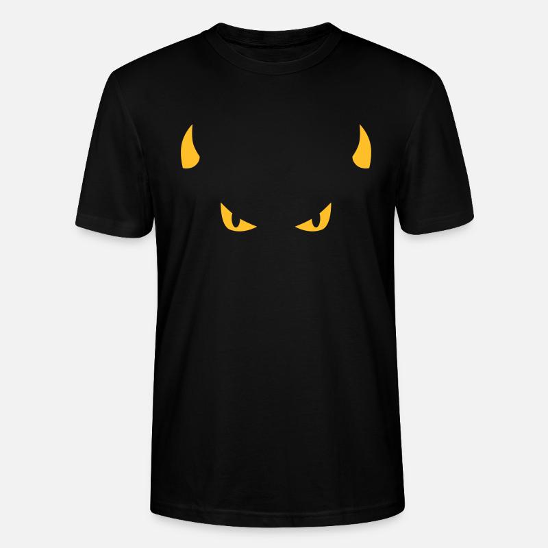 devil face - T-shirt bio CRAFTER Stanley Stella Unisexe - noir