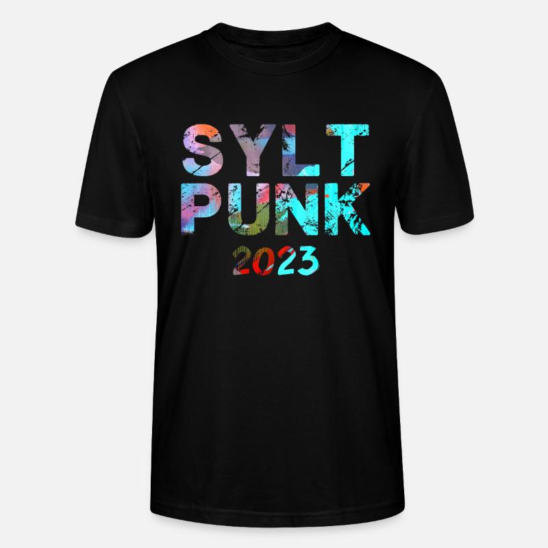 sylt punksylt punk,punk,punks,sylt,graffiti - Stanley/Stella Unisex Bio-T-Shirt CRAFTER - Schwarz