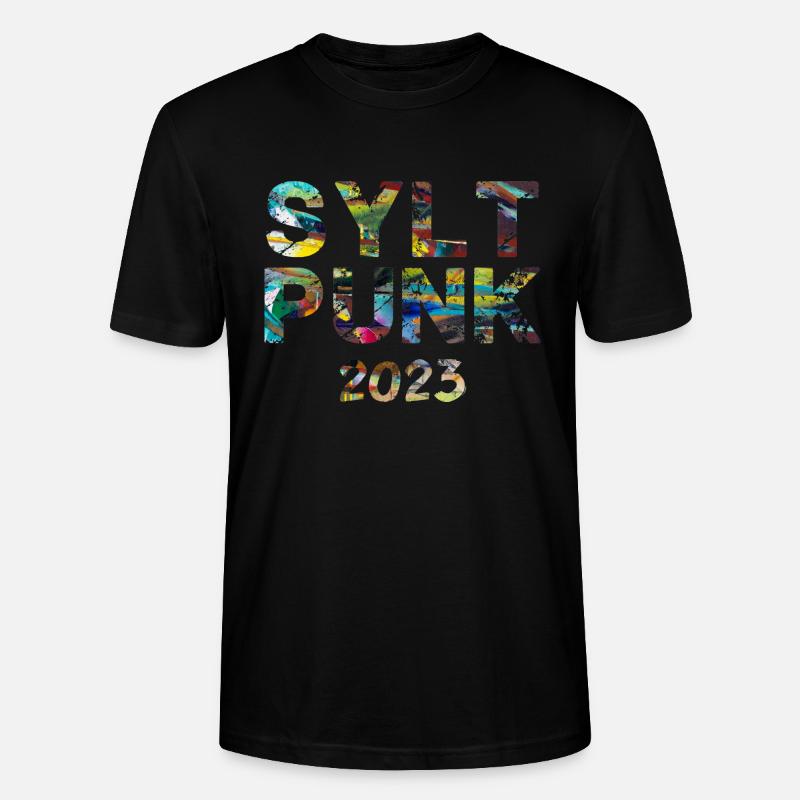 sylt punk,punk,punks,sylt,graffiti - Stanley/Stella Unisex Bio-T-Shirt CRAFTER - Schwarz