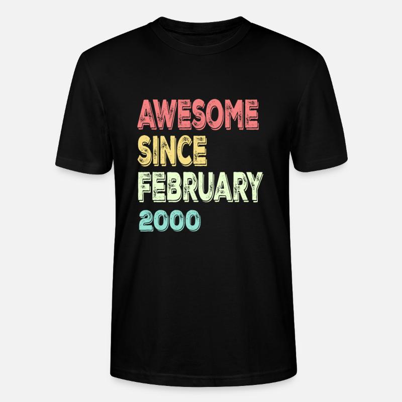Génial depuis mars 2000 - T-shirt bio CRAFTER Stanley Stella Unisexe - noir