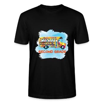 Zweite Klasse Rainbow Girls Jungen Lehrerteam 2. - Stanley/Stella Unisex Bio-T-Shirt CRAFTER - Schwarz - Vorne - Alina (178cm) & Michal (187cm)