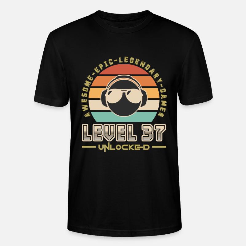Stufe 37 - Stanley/Stella Unisex Bio-T-Shirt CRAFTER - Schwarz