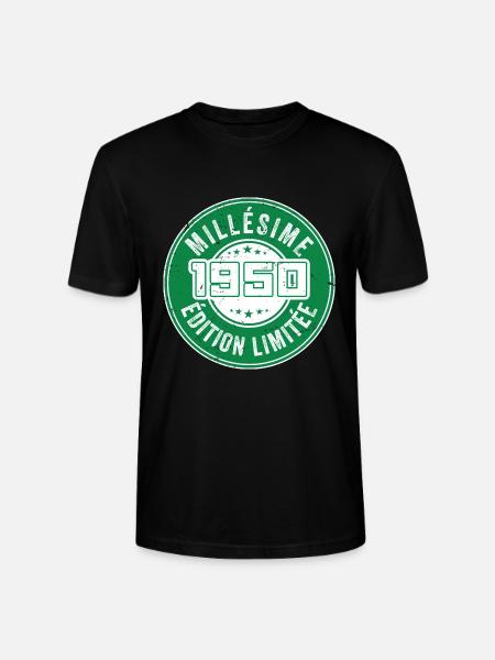 Millésime 1950 | édition limitée - T-shirt bio CRAFTER Stanley Stella Unisexe - noir