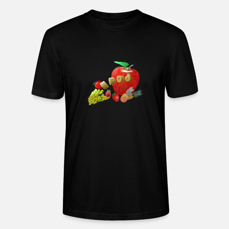 Obst - Stanley/Stella Unisex Bio-T-Shirt CRAFTER - Schwarz