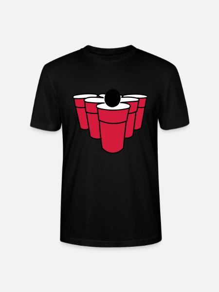 Beerpong - Stanley/Stella Unisex Bio-T-Shirt CRAFTER - Schwarz
