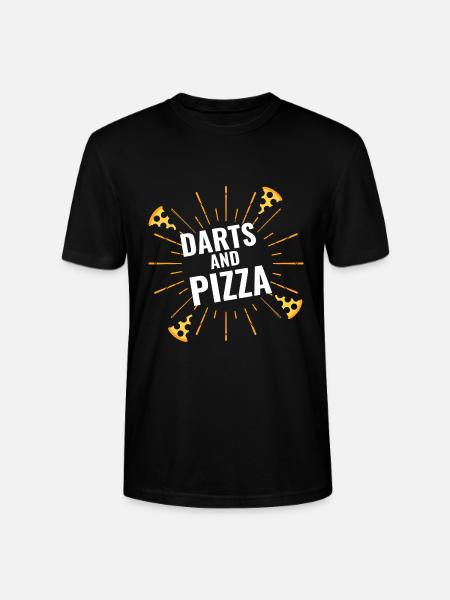 Darts & Pizza - Stanley/Stella Unisex Bio-T-Shirt CRAFTER - Schwarz