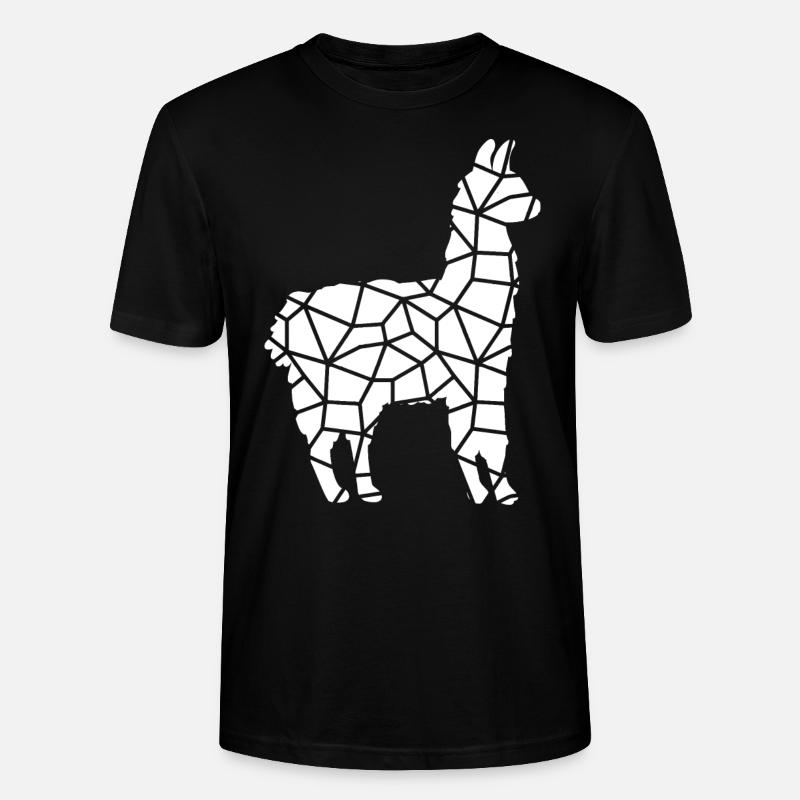 Lama - Stanley/Stella Unisex Bio-T-Shirt CRAFTER - Schwarz