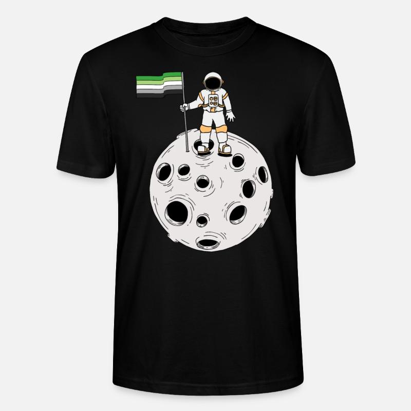 Astronaute aromatique Drapeau aromatique - T-shirt bio CRAFTER Stanley Stella Unisexe - noir