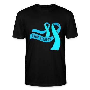 Allergies alimentaires - T-shirt bio CRAFTER Stanley Stella Unisexe - noir - Devant - Alina (178cm) & Michal (187cm)