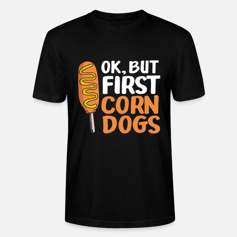 Corn Dog - Stanley/Stella Unisex Bio-T-Shirt CRAFTER - Schwarz
