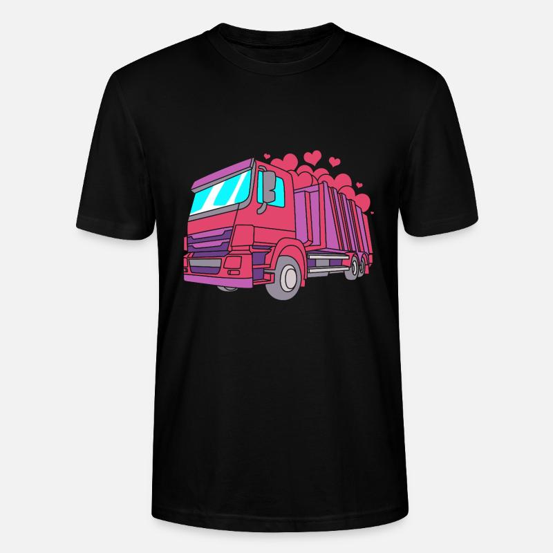 Mülleimer Müllwagen Müllauto Müllmann - Stanley/Stella Unisex Bio-T-Shirt CRAFTER - Schwarz