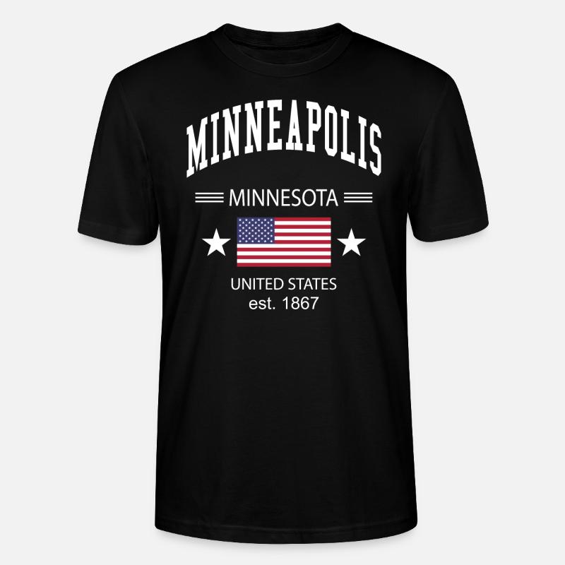 Minneapolis - T-shirt bio CRAFTER Stanley Stella Unisexe - noir