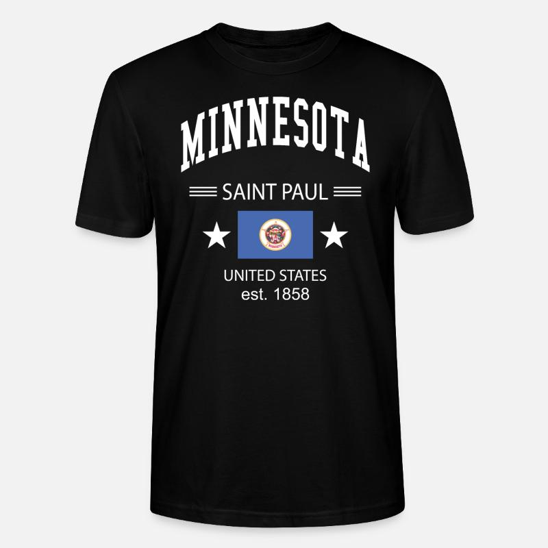 Minnesota - Stanley/Stella Unisex Bio-T-Shirt CRAFTER - Schwarz