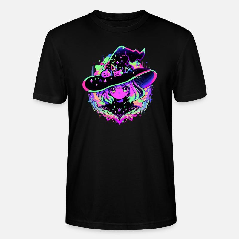 Fille sorcière néon - T-shirt bio CRAFTER Stanley Stella Unisexe - noir