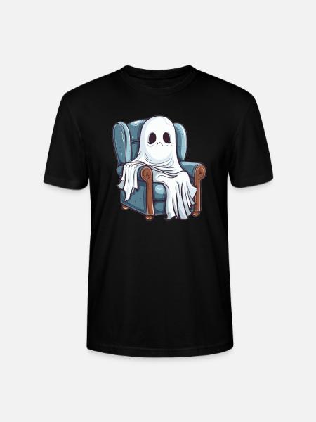 Geist auf Sessel - Stanley/Stella Unisex Bio-T-Shirt CRAFTER - Schwarz