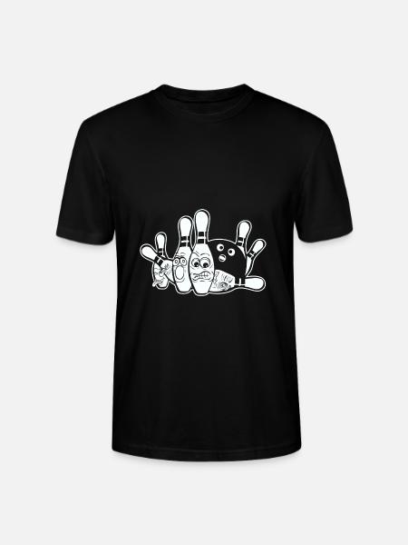 Bowling and bowling gift - Stanley/Stella CRAFTER Unisex Organic T-Shirt - black