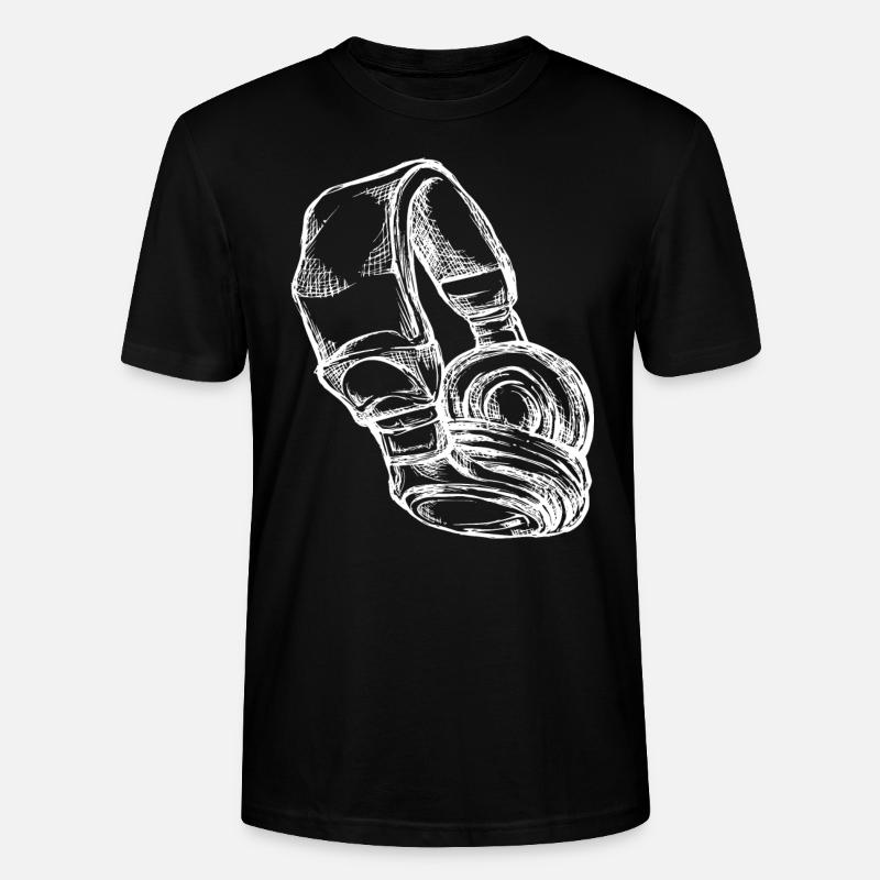 Kopfhoerer - Stanley/Stella Unisex Bio-T-Shirt CRAFTER - Schwarz