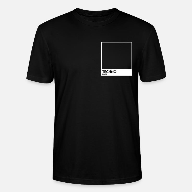 Black Techno Image Photo - Stanley/Stella CRAFTER Unisex Organic T-Shirt - black