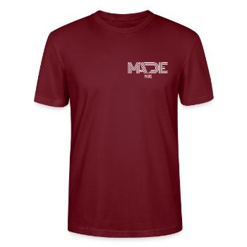 LOGO - T-shirt bio CRAFTER Stanley Stella Unisexe - bordeaux - Devant - Alina (178cm) & Michal (187cm)