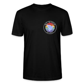 Nie wieder ist jetzt! - Stanley/Stella Unisex Bio-T-Shirt CRAFTER - Schwarz - Vorne - Alina (178cm) & Michal (187cm)