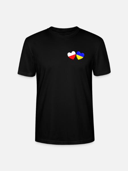 Poland supports Ukraine - Stanley/Stella CRAFTER Unisex Organic T-Shirt - black