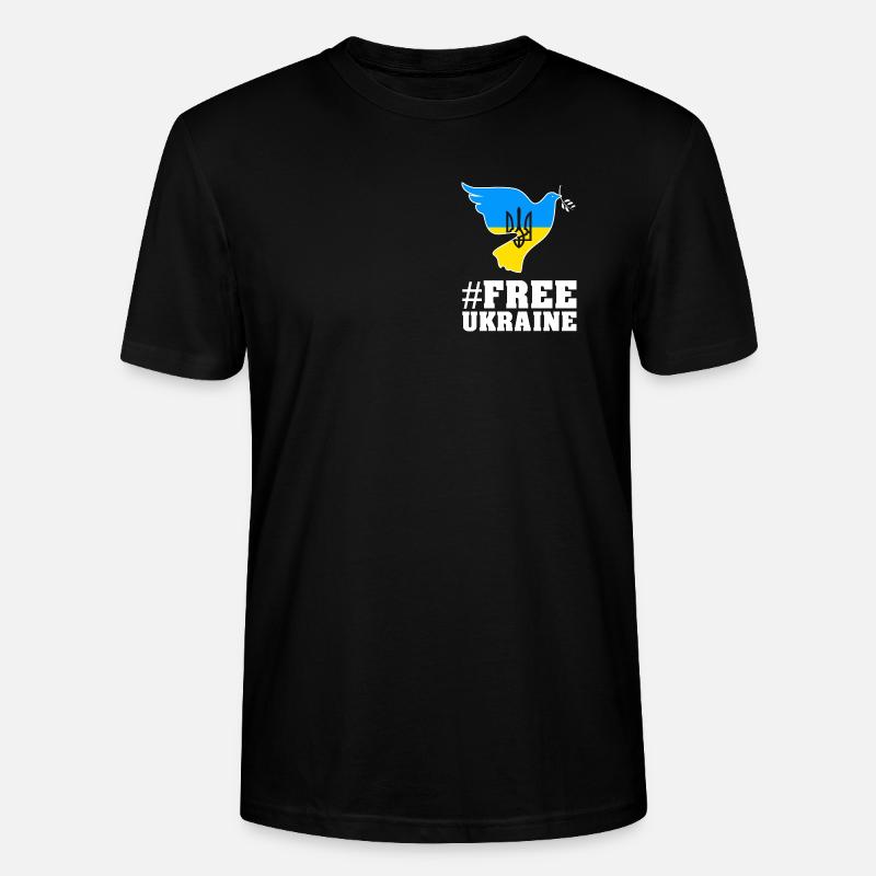 Ukraine - Stanley/Stella Unisex Bio-T-Shirt CRAFTER - Schwarz