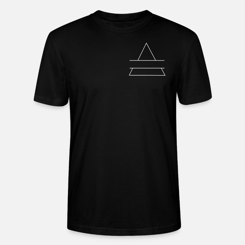Logo triangle - logo simple - T-shirt bio CRAFTER Stanley Stella Unisexe - noir