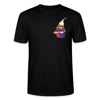 Sketchjoggel - Stanley/Stella Unisex Bio-T-Shirt CRAFTER - Schwarz - Vorne - Alina (178cm) & Michal (187cm)