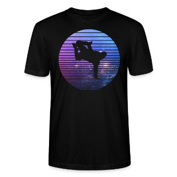 break dancing - Stanley/Stella CRAFTER Unisex Organic T-Shirt - black - Front - Alina (178cm) & Michal (187cm)