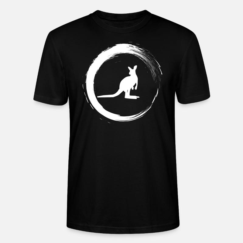Känguru - Stanley/Stella Unisex Bio-T-Shirt CRAFTER - Schwarz