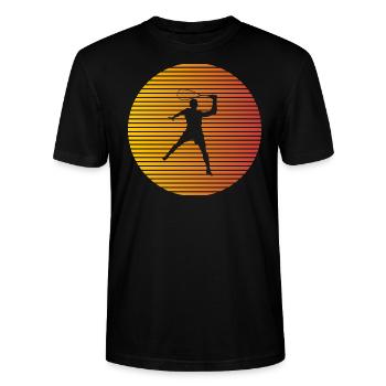 Squash - Stanley/Stella Unisex Bio-T-Shirt CRAFTER - Schwarz - Vorne - Alina (178cm) & Michal (187cm)