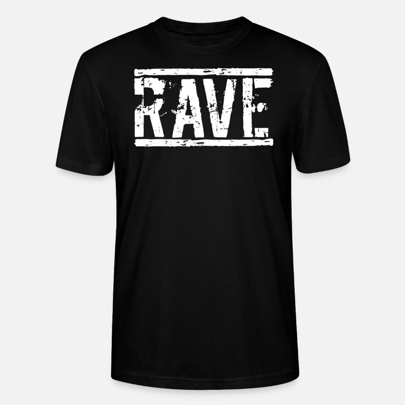 Rave Techno - Stanley/Stella Unisex Bio-T-Shirt CRAFTER - Schwarz