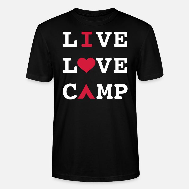 camping - T-shirt bio CRAFTER Stanley Stella Unisexe - noir