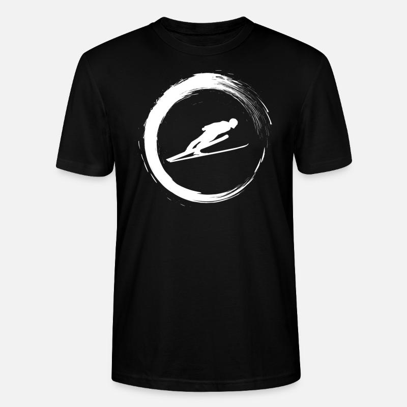 Saut à ski - T-shirt bio CRAFTER Stanley Stella Unisexe - noir