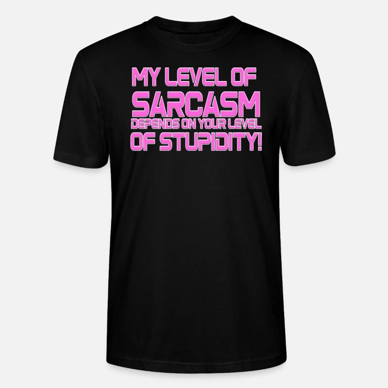 Sarkasmus - Stanley/Stella Unisex Bio-T-Shirt CRAFTER - Schwarz
