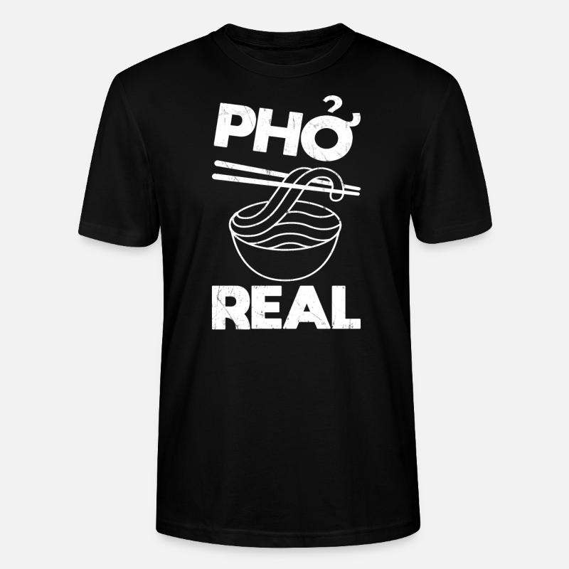 Pho Suppe Lustig - Stanley/Stella Unisex Bio-T-Shirt CRAFTER - Schwarz