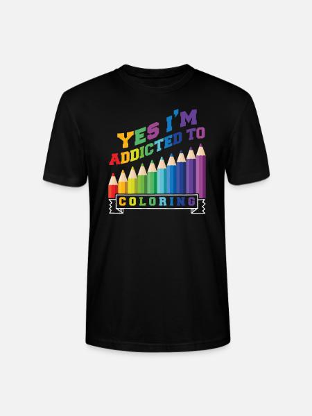 Süchtig nach Färbung - Stanley/Stella Unisex Bio-T-Shirt CRAFTER - Schwarz