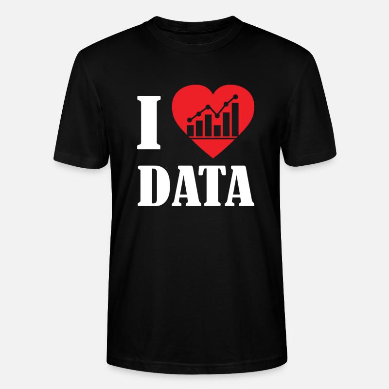 Liebe Data Scientists Statistik - Stanley/Stella Unisex Bio-T-Shirt CRAFTER - Schwarz