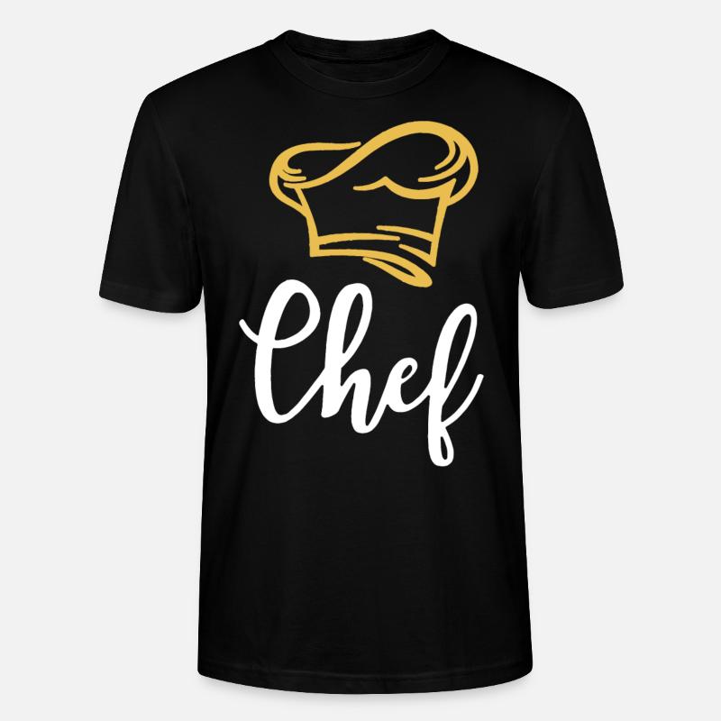 Chef Koch Küchenchef Gourmet - T-shirt bio CRAFTER Stanley Stella Unisexe - noir