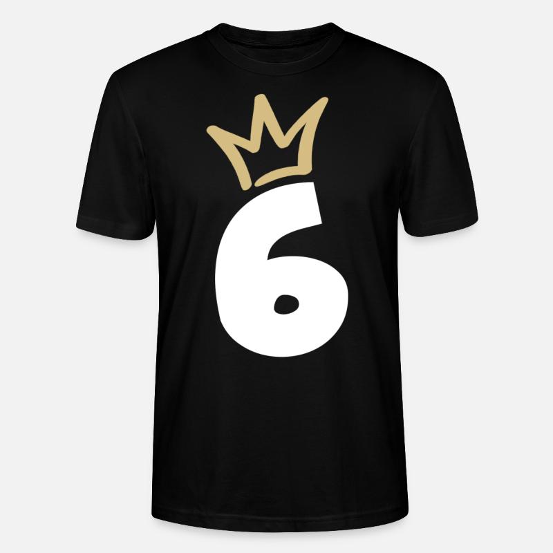 NUMÉRO SIX 6 Couronne - T-shirt bio CRAFTER Stanley Stella Unisexe - noir